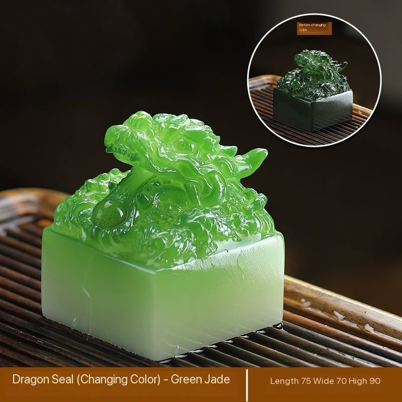 Dragon Seal Color-Changing Tea Pet Ornament