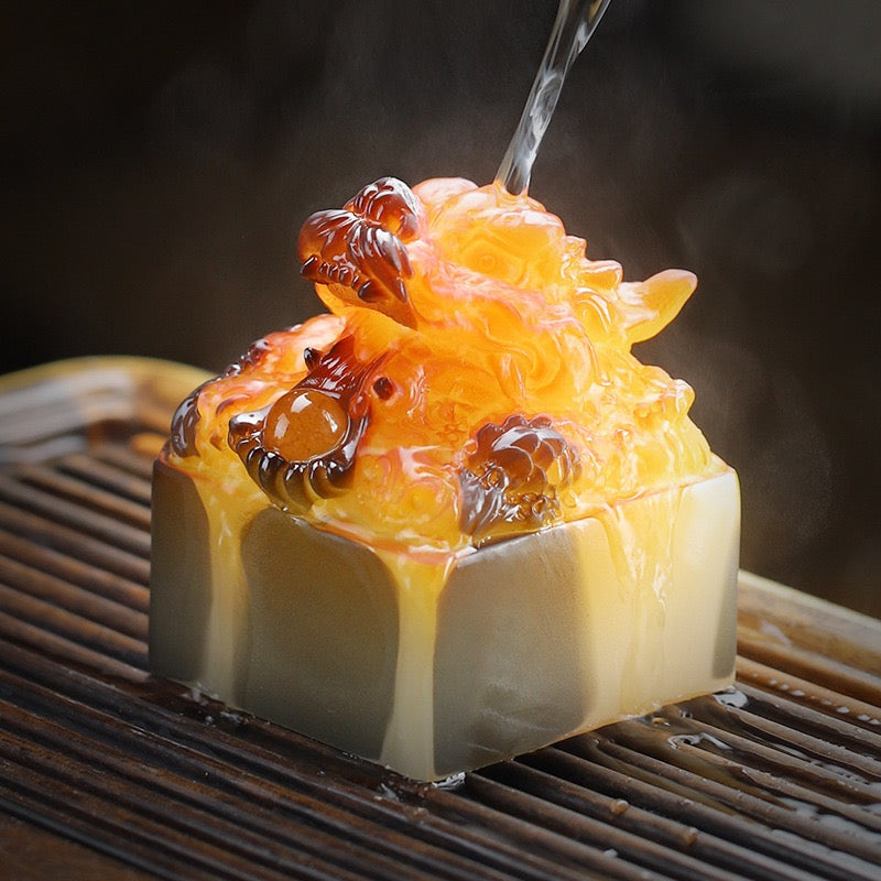 Dragon Seal Color-Changing Tea Pet Ornament