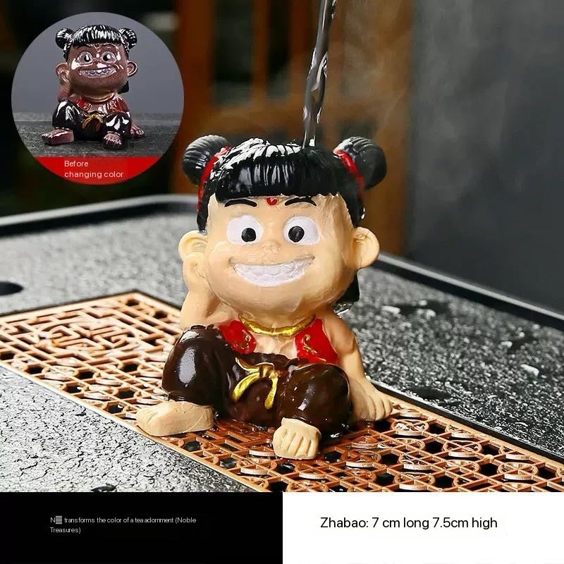 Nezha Handmade Color-Changing Tea Pet Ornament