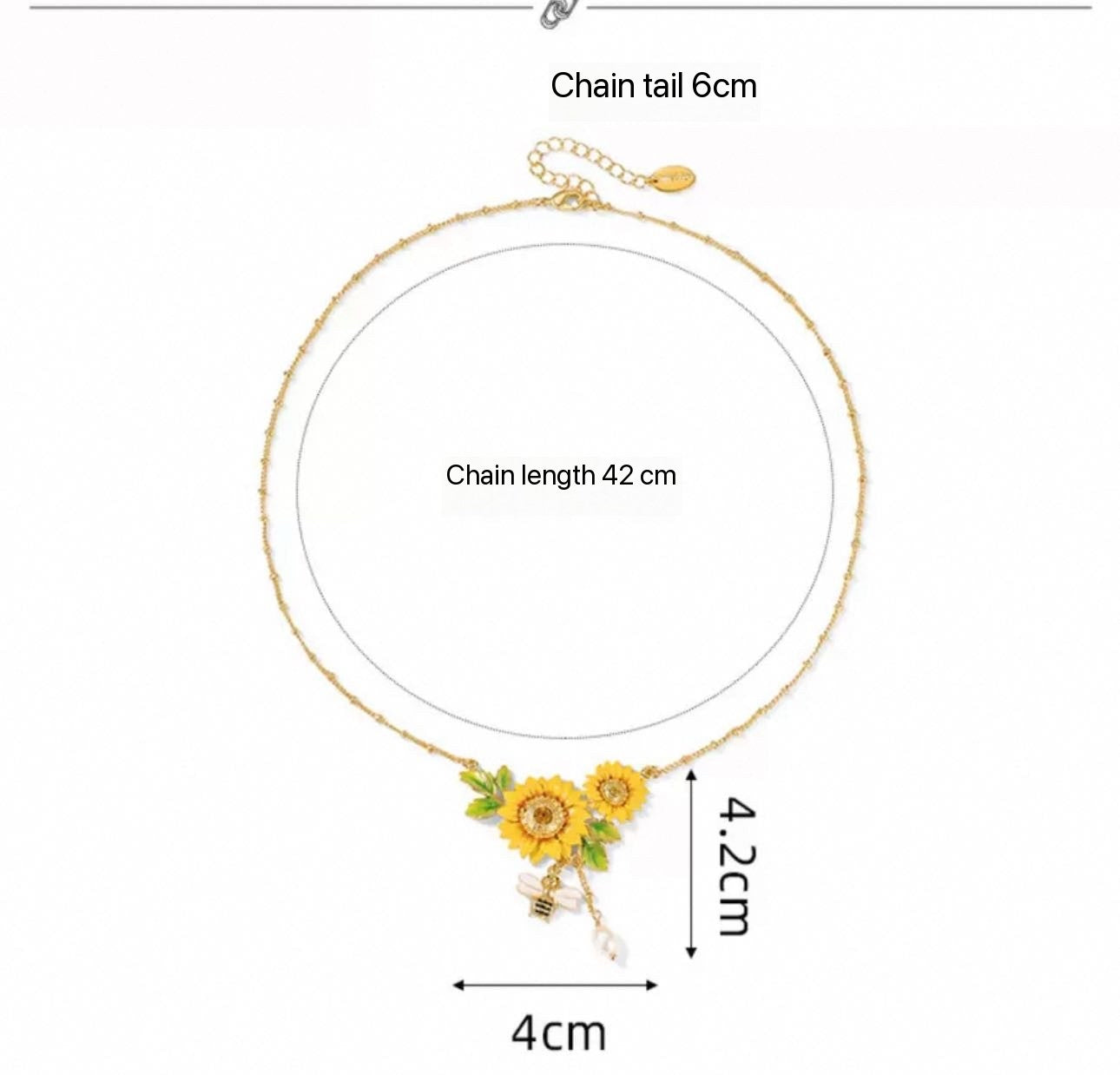 Luxurious Sunflower Necklace