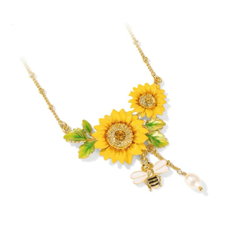 Luxurious Sunflower Necklace