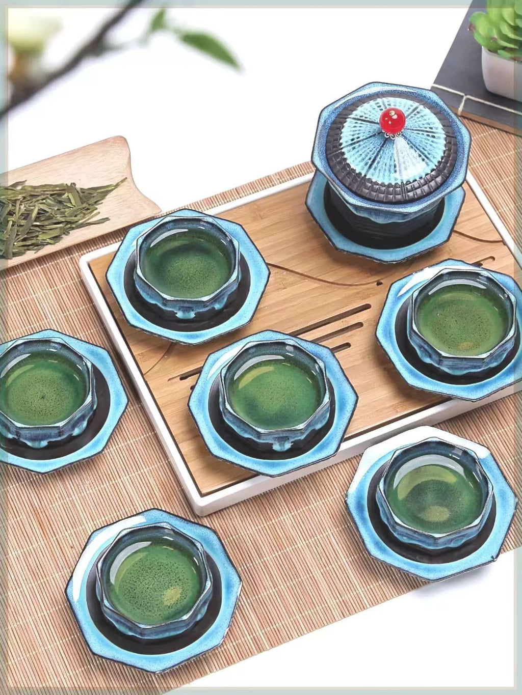 Pagoda Tea Set – Exquisite Chinese Ceramic Gongfu Tea Set
