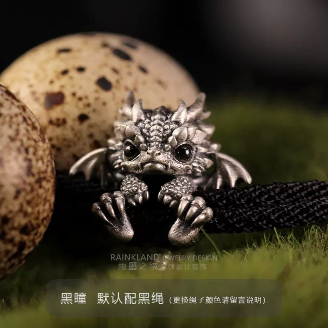 "Dragon's Protection" Pure Silver Zodiac Bracelet – Sterling Silver Snake Year Red String Jewelry