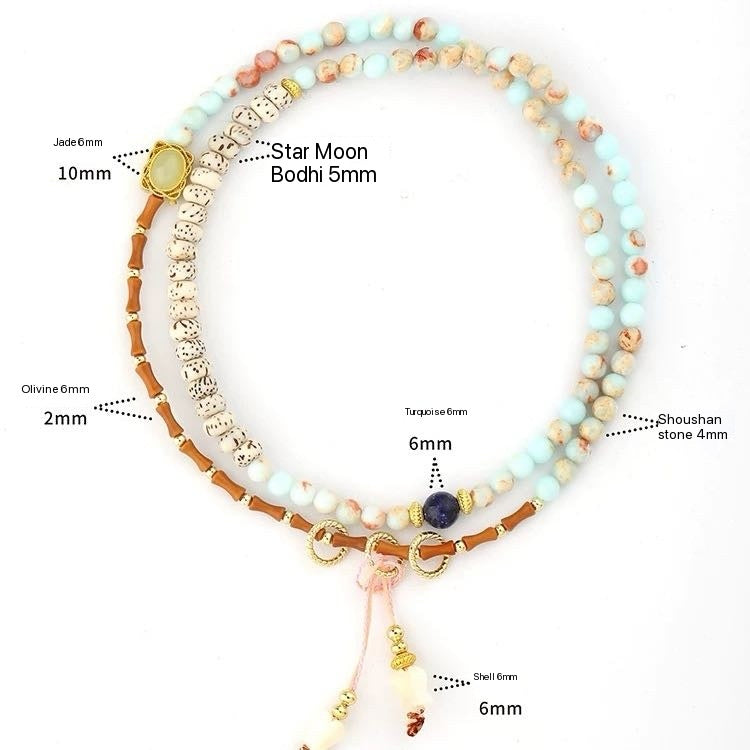 Handmade Multi-Color Beaded Wrap Bracelet