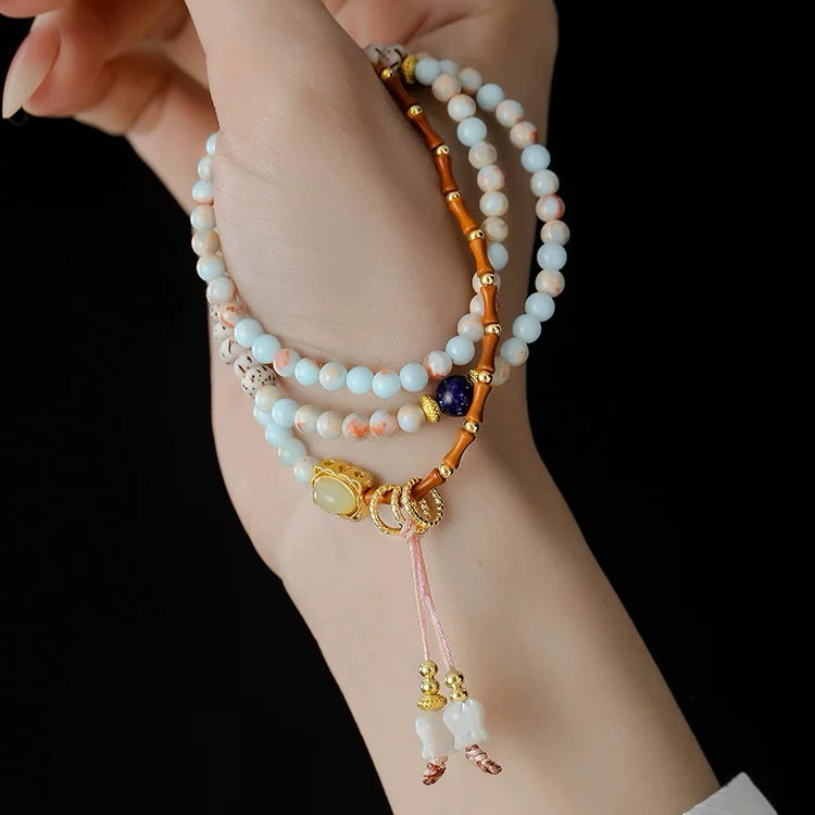 Handmade Multi-Color Beaded Wrap Bracelet