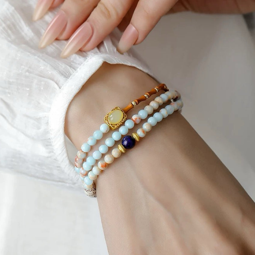 Handmade Multi-Color Beaded Wrap Bracelet