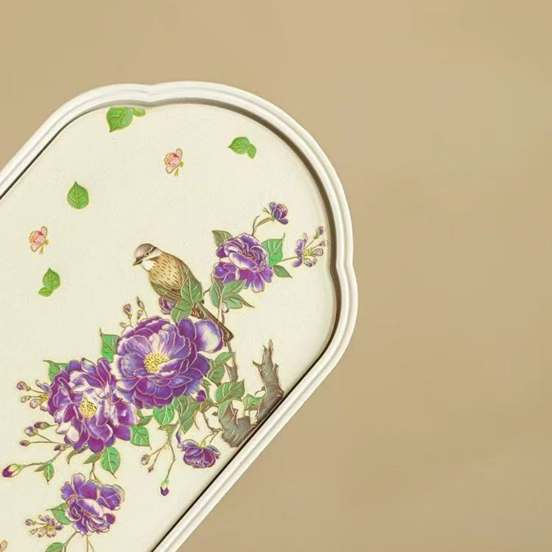 Color-Changing Purple Flower Absorbent Tea Tray