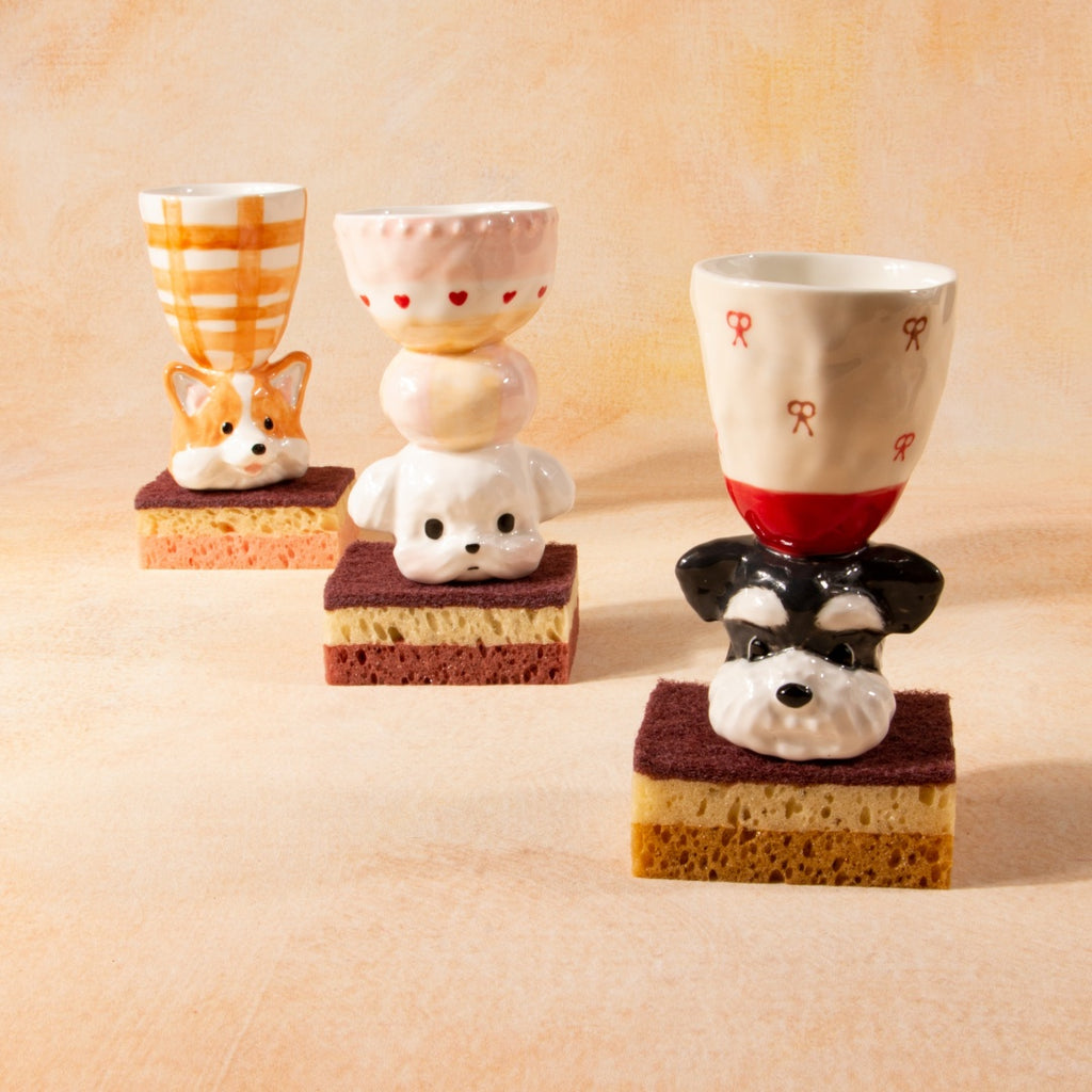 Limited Edition Handmade Cute Dog Ceramic Cup