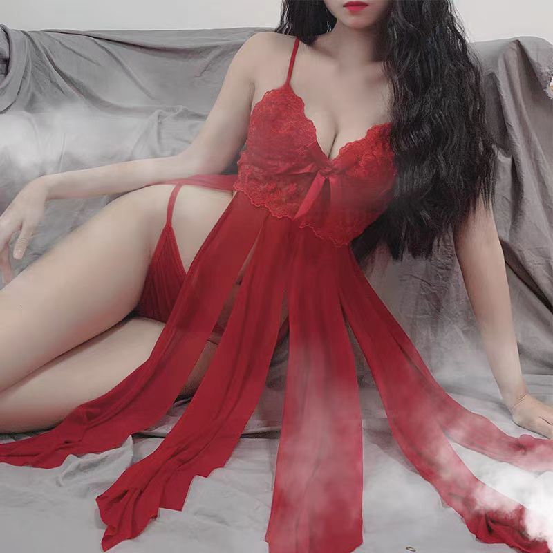 #224 Avidlove Women Lingerie Plus Size Satin Lace Chemise Nightgown Sexy Full Slips Sleepwear