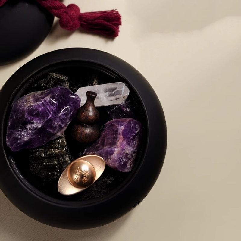 The Fortune and Prosperity Crystal Aroma Diffuser Set