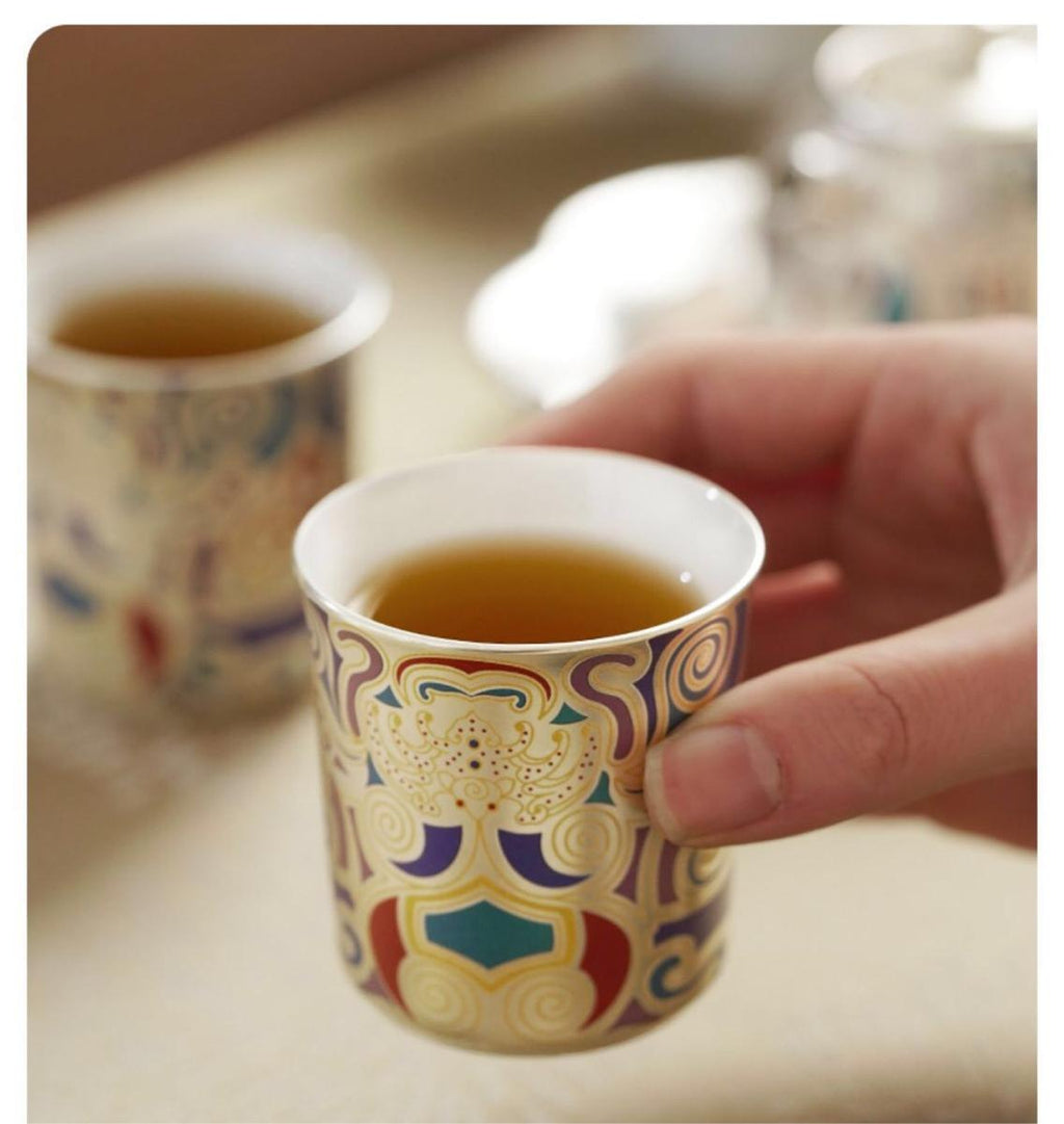#157 Handmade Silver Tea Set