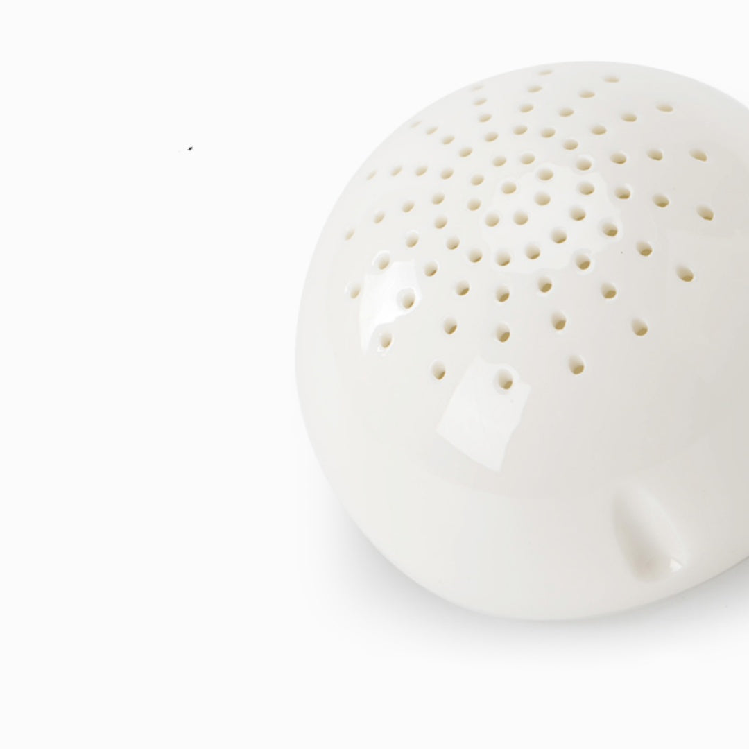 Rotating Auto-Brew Teapot(For Tea Balls) - Premium Ceramic Gongfu Tea Maker with 360° Swivel Base