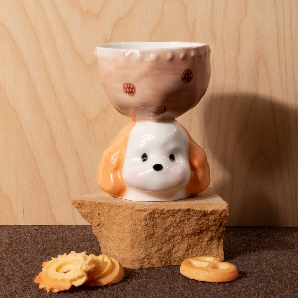 Limited Edition Handmade Cute Dog Ceramic Cup