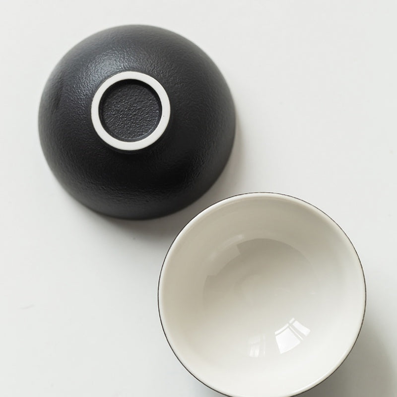 A beautifully crafted collection Ceramic Rabbit Travel Tea Set