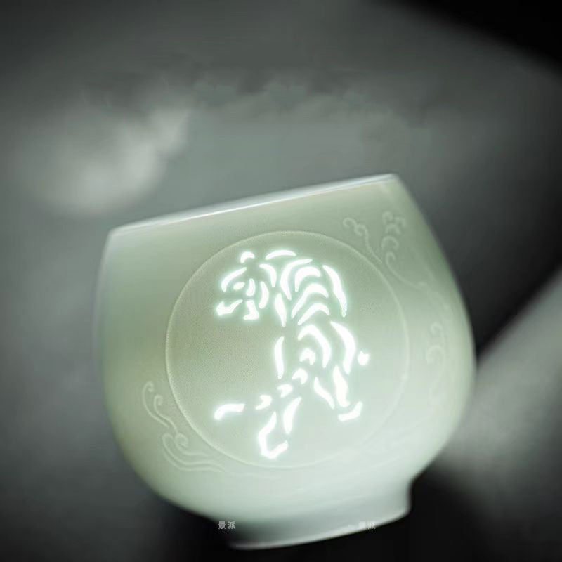 Twelve Zodiac Linglong Master Cups 135ml High End Master Cup Ceramic Tea Bowl Personalized For Women Exquisite
