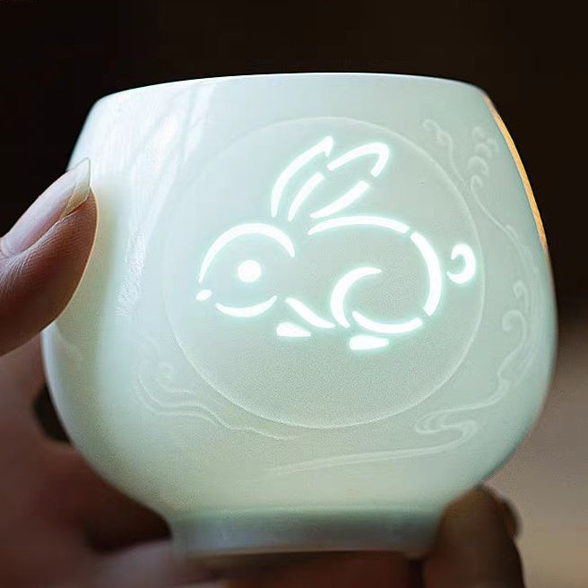 Twelve Zodiac Linglong Master Cups 135ml High End Master Cup Ceramic Tea Bowl Personalized For Women Exquisite