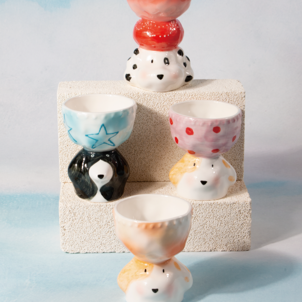 Limited Edition Handmade Cute Dog Ceramic Cup