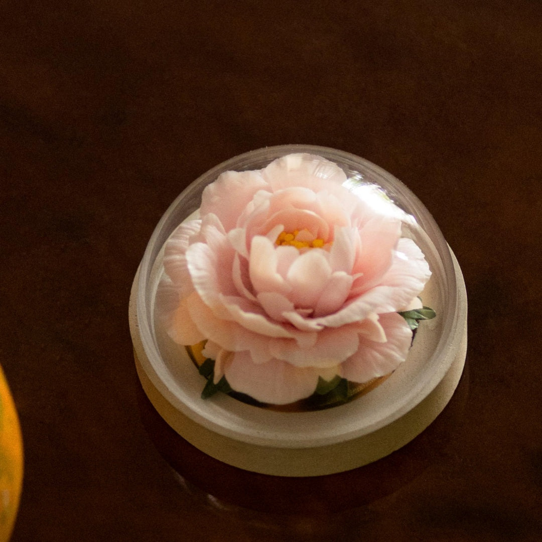 Intangible Cultural Heritage White Porcelain Peony Flower Scented Aroma Diffuser Gift Set – Handcrafted Ceramic Reed Diffuser with Natural Essential Oils