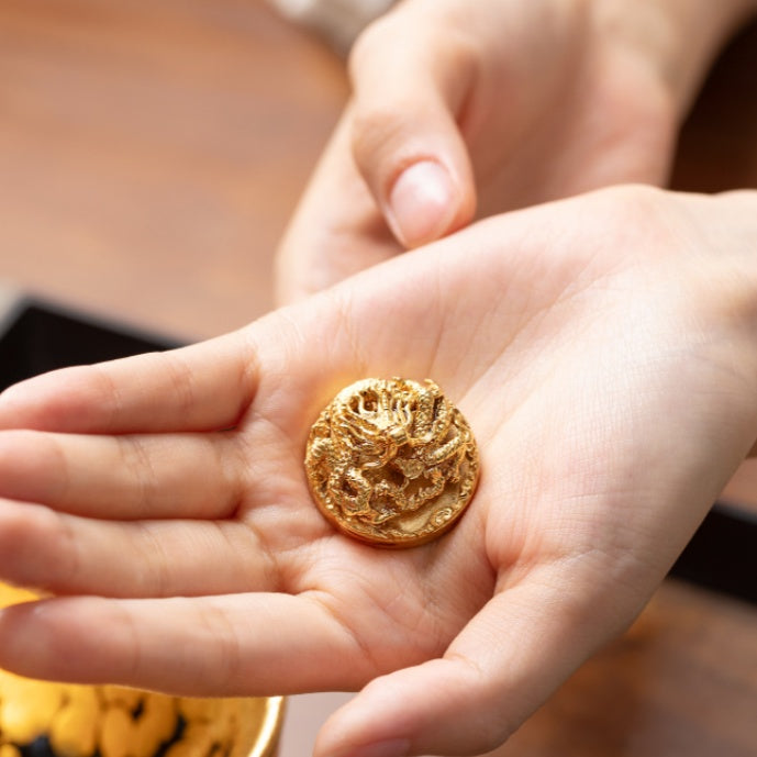 Premium 999 Pure Silver and 24K Gold Gilded Dragon Tea Set