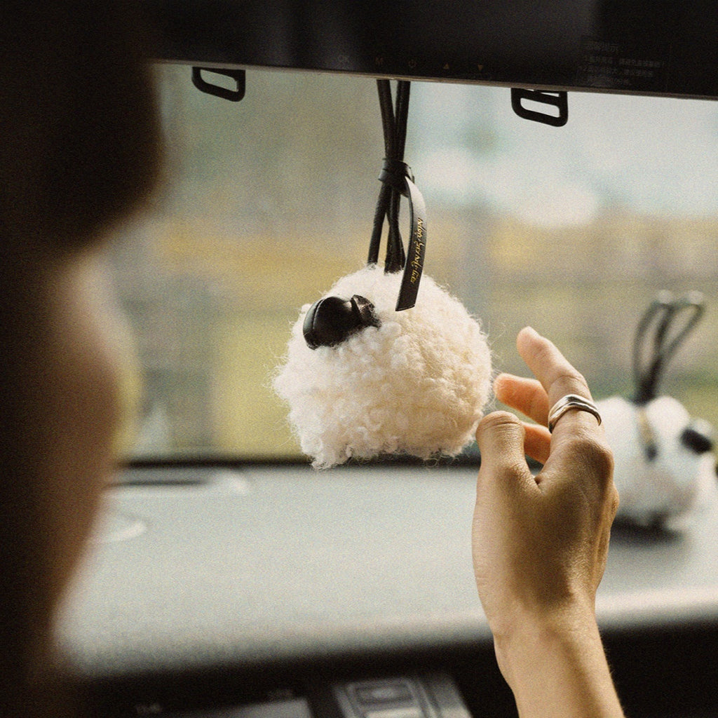 Tibetan-Inspired Car Diffuser - Fluffy Hanging Fragrance Decor for Cars Bags and Gifting