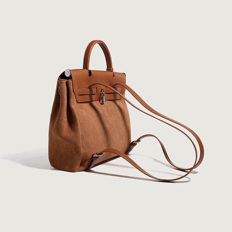 #209 High Capacity Leather Splitting Backpack