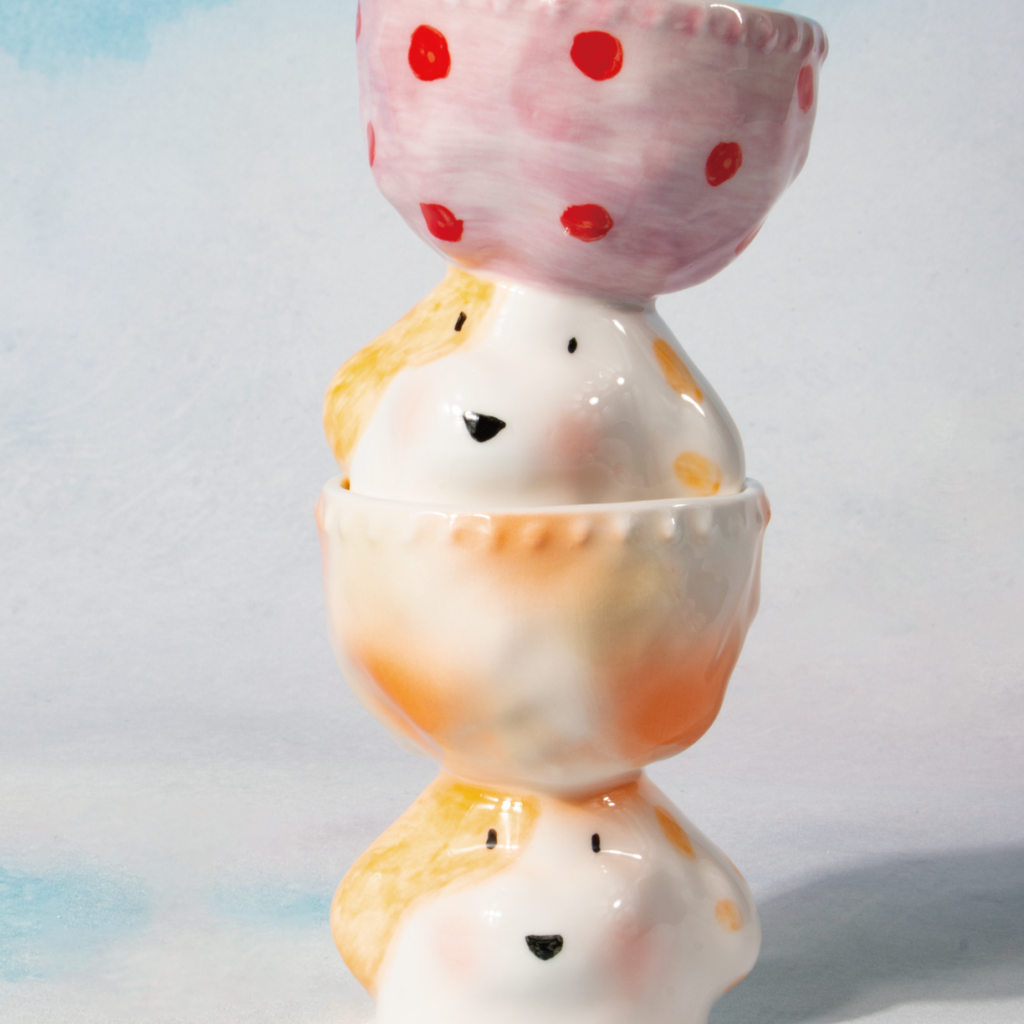 Limited Edition Handmade Cute Dog Ceramic Cup