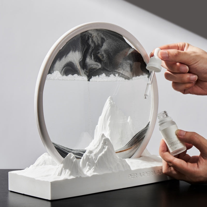 The Snow Mountain Sand Art Essential Oil Aromatherapy Decor