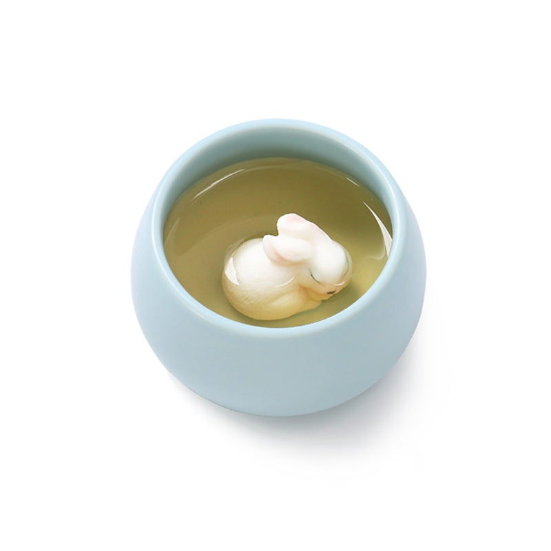 The Charm And Elegance Of Ru Kiln Little Rabbit Teacup Set
