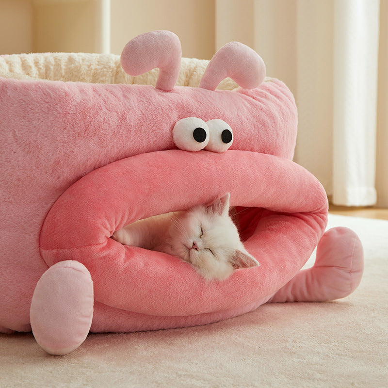 Pink Big Mouth Pet Sofa