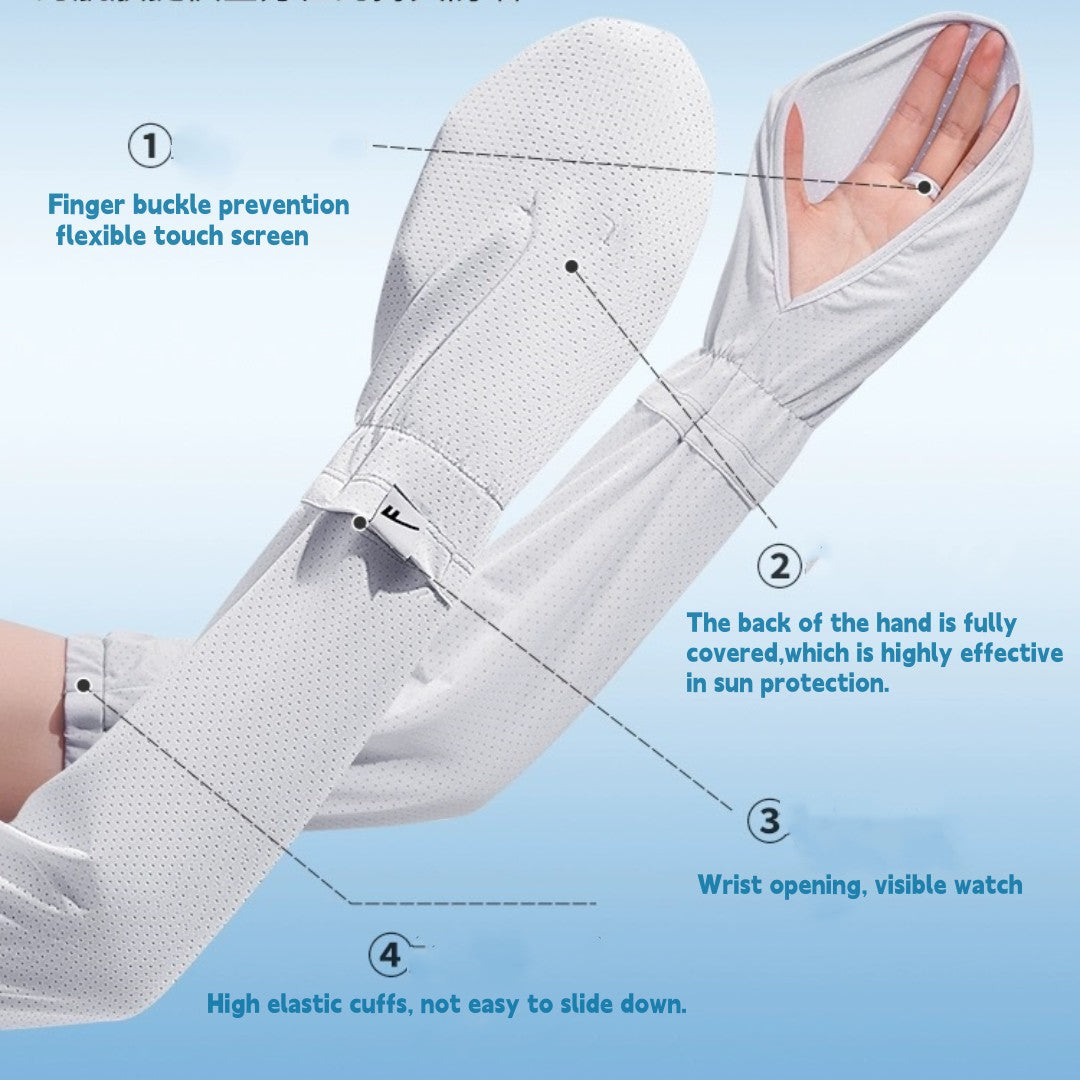 #C3 Ice Silk Summer Arm Guard Sleeves