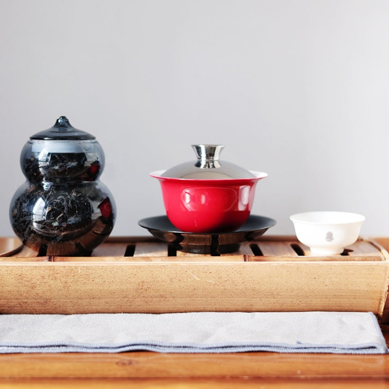 The Stylish Gourd Tea Set for Outdoor Camping and Travel