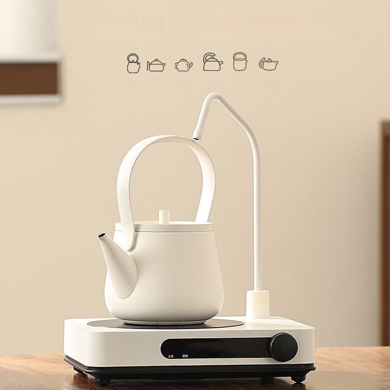 An Automatic Water Filling Electric Tea Stove and Tea Pot Set