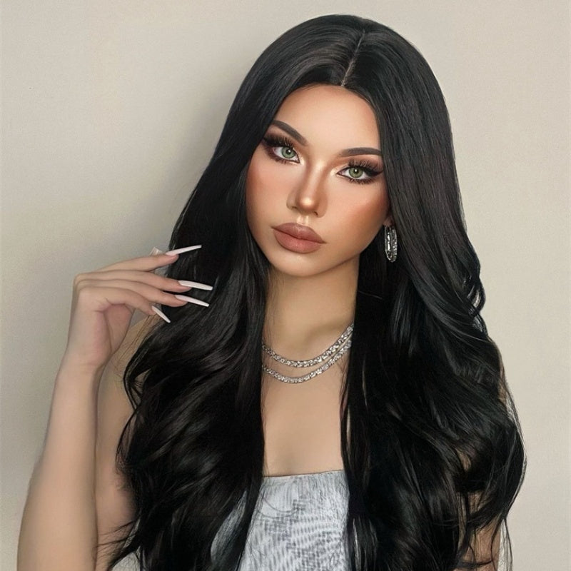 Sleek and Stylish Black Long Wig