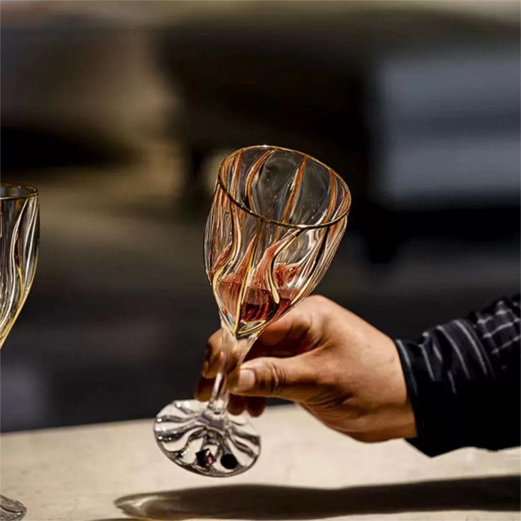 #343 Elegant Crystal Glass-Round