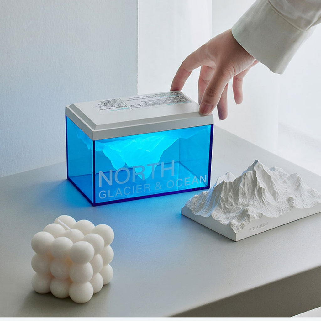 Polar Glacier Bluetooth Speaker Mini Wireless Speaker with High-Quality Sound and Night Light