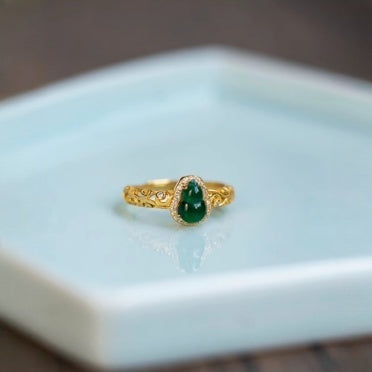 Natural Jadeite High-Ice Pure Ring