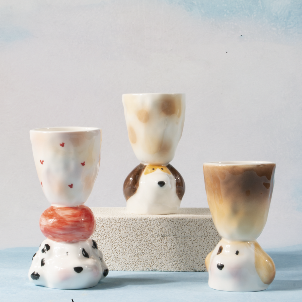 Limited Edition Handmade Cute Dog Ceramic Cup