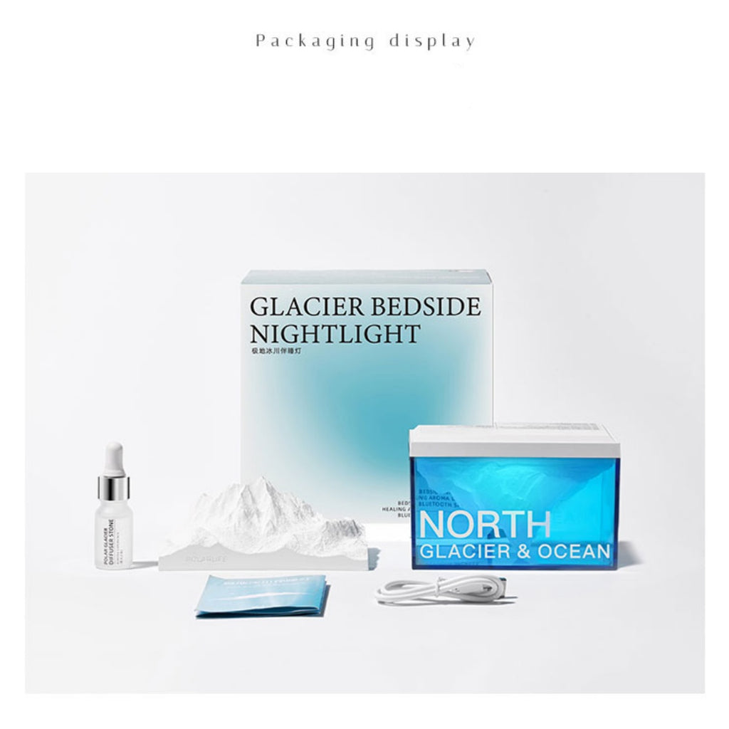 Polar Glacier Bluetooth Speaker Mini Wireless Speaker with High-Quality Sound and Night Light