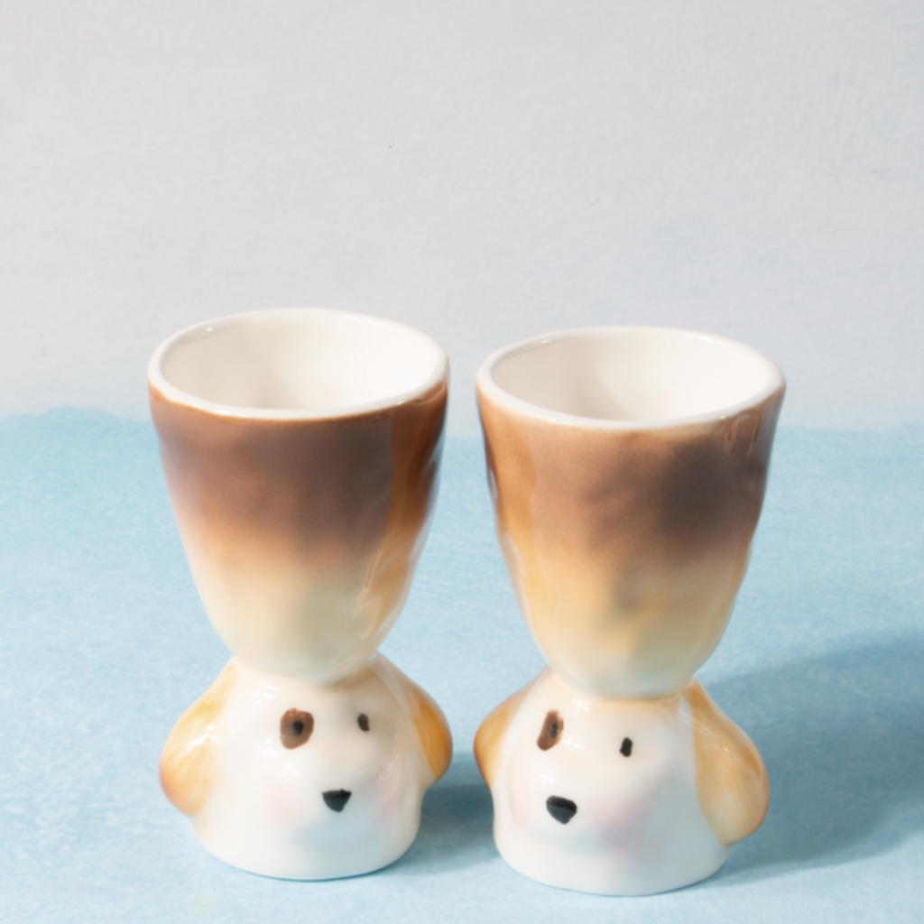 Limited Edition Handmade Cute Dog Ceramic Cup