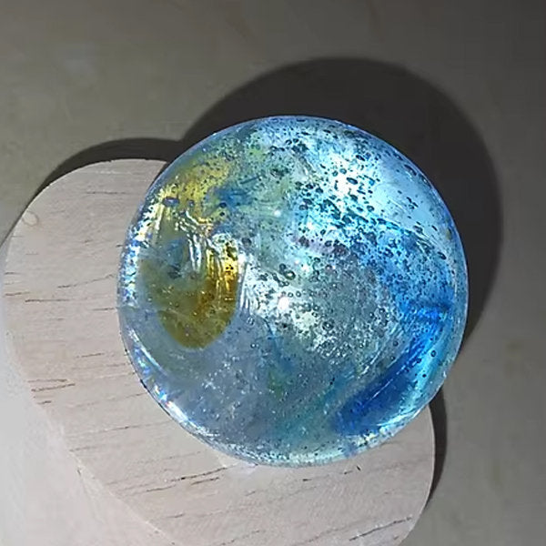 #D1 Colorful Crystal Ball Decoration - Glass - Wood - 7 Balls in a Set