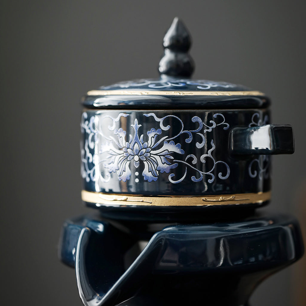 Imperial Cloisonné Gongfu Automatic Tea Set