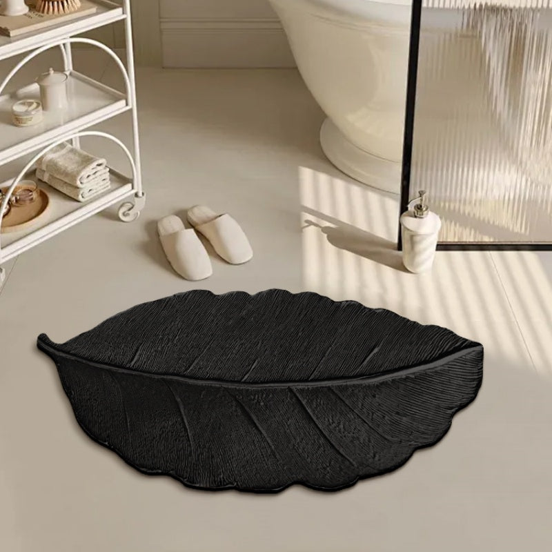 Vintage  Leaf Algae Mud Bathroom Absorbent Mat