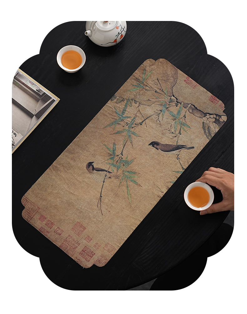 New Chinese Style  Waterproof Tea Mat