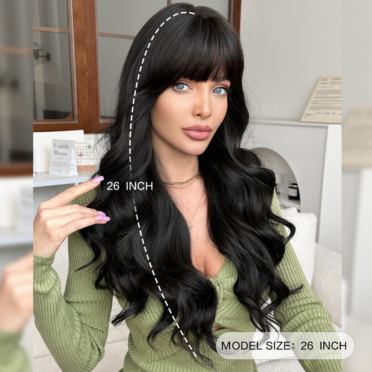 Luxurious Natural Look  Comfortable Fit Long Wigs