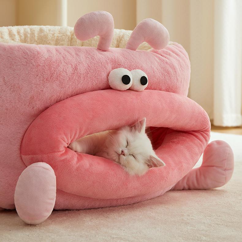 Pink Big Mouth Pet Sofa