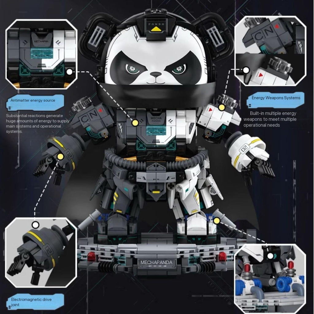 Astronaut Panda Building Blocks