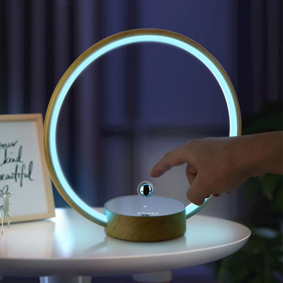 Creative Black Tech Levitating Switch Ring Lamp