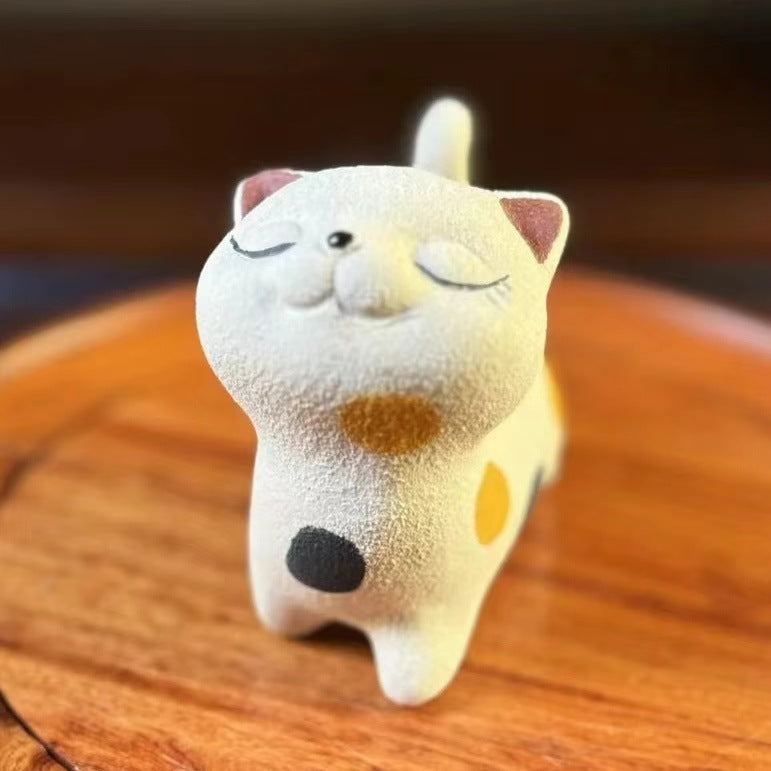 Yixing Zisha Clay Cat Tea Pet