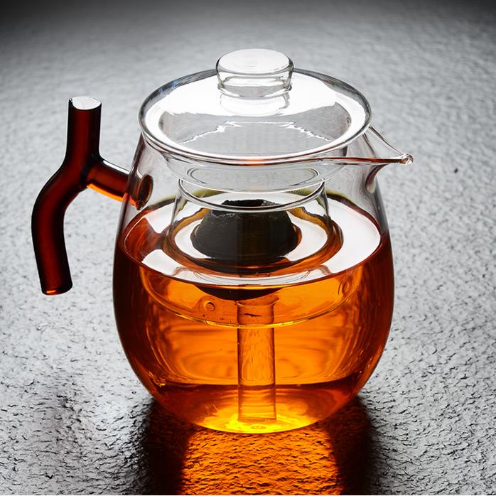 Tangerine Tea Ball Teapot