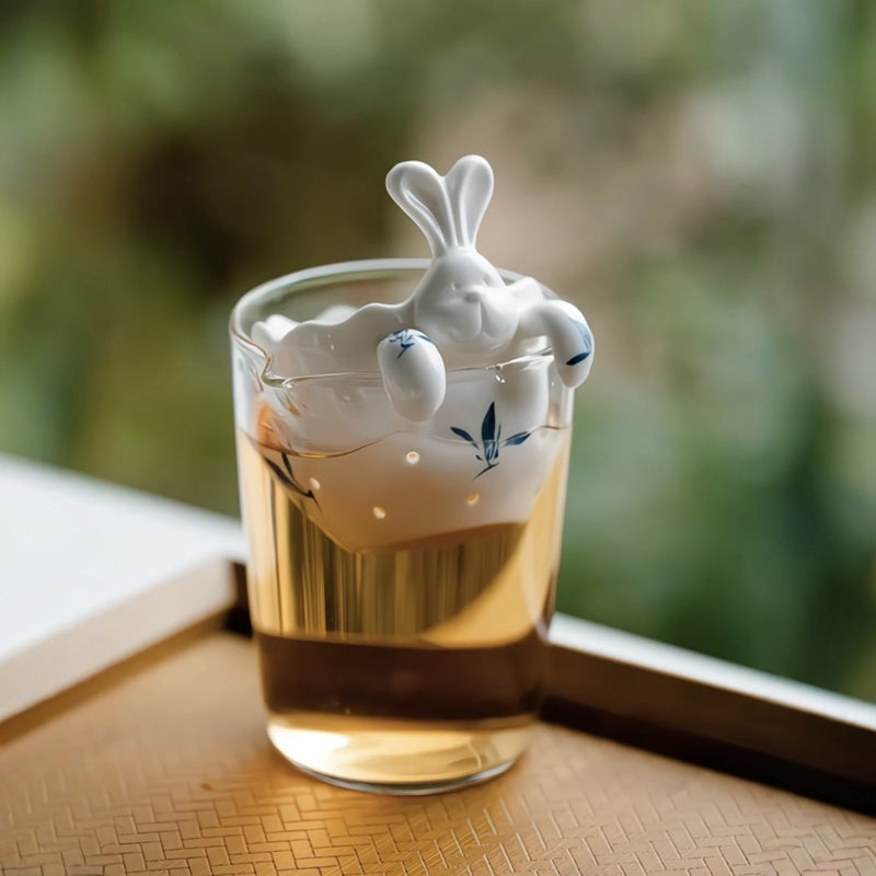 Hand Painted Premium Ceramic Rabbit Tea Infuser